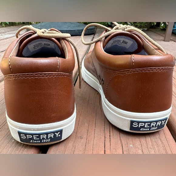 Sperry Men's Striper Plushwave CVO Sneaker, Dark Tan, Men’s, Size 9.5 - Picture 2 of 8